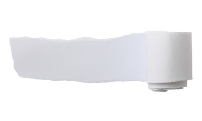 White torn paper white background 