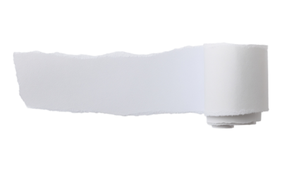 White torn paper white background