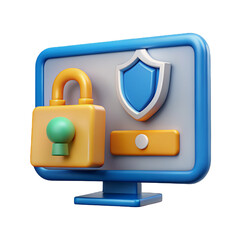  shield security illustration isolated on transparent white background 