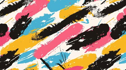 Vibrant abstract paint strokes pattern