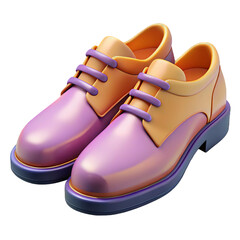 pair of shoes isolated on transparent white 