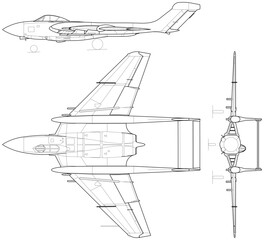 De_Havilland_Sea_Vixen_FAW2_3-view_line_drawing-svg vector file.svg