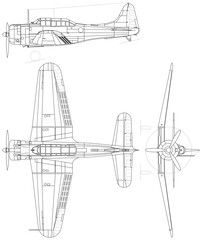 Douglas_SBD_Dauntless-svg vector file.svg