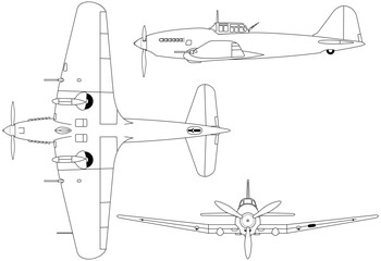 Dreiseitenansicht_Iljuschin_IL10-svg vector file.svg