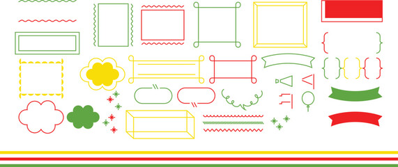  abstract organic shapes and textures for design layouts — hand-drawn vector elements