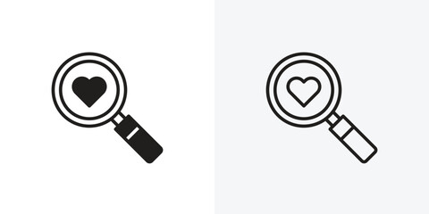 Search heart icon