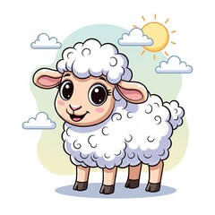 Obraz premium Cute colorized Cartoon Animal and Insect Illustration for Kids