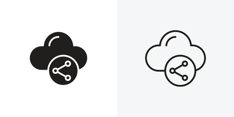 Cloud share icon