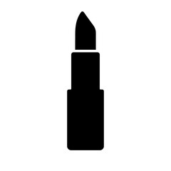 Obraz premium Black Lipstick Icon for Makeup Beauty Cosmetic Design