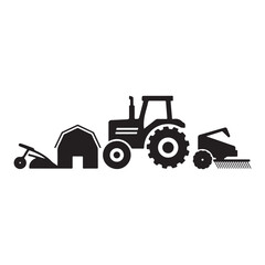 Farm Equipment Silhouette