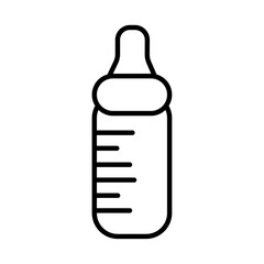 baby sippy icon Thin line vector design