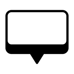 Naklejka premium Basic Chat Vector Icon