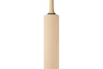 Studio shot featuring a classic cricket bat against a transparent background, perfect for sports-related designs