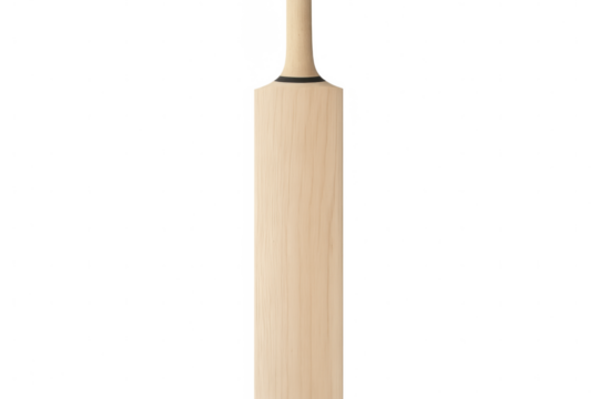 Studio shot featuring a classic cricket bat against a transparent background, perfect for sports-related designs