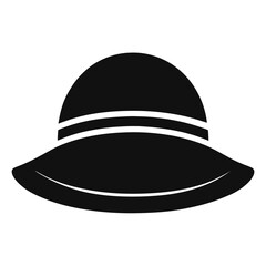 silhouette hat mockup on white background 