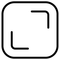 Full screen icon Thin line vector design