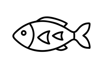 vector illustration of a fish