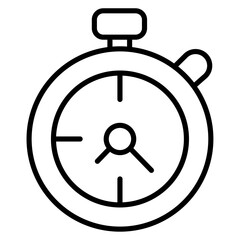 Fototapeta premium minute timer icon Thin line vector design