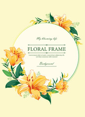 Lily flower background design