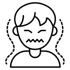 Paranoia icon Thin line vector design