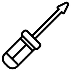 Screwdriver icon Thin line vector design