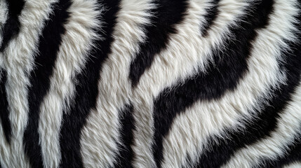 Zebra, white tiger fur, photorealistic image. Seamless pattern. Animalistic trendy print. Cover, wallpaper, packaging for the brand.