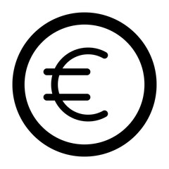Euro Coin Vector Icon