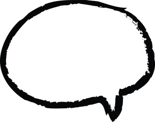 abstract black hand drawn line brush stroke speech frames vector illustration.