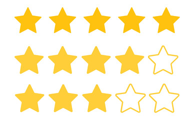 Five stars customer product rating review
