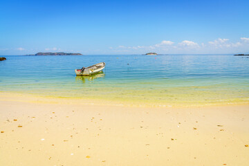 Fishing boat by the beach