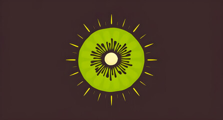 Kiwi fruit icon, Kiwi fruit vector, Kiwi fruit illustration, Whole kiwi, Sliced kiwi, Kiwi with seeds, Green kiwi, Brown kiwi, Kiwi cross-section, Fresh kiwi, Ripe kiwi, Juicy kiwi, Tropical fruit, Ex