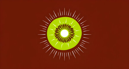 Kiwi fruit icon, Kiwi fruit vector, Kiwi fruit illustration, Whole kiwi, Sliced kiwi, Kiwi with seeds, Green kiwi, Brown kiwi, Kiwi cross-section, Fresh kiwi, Ripe kiwi, Juicy kiwi, Tropical fruit, Ex
