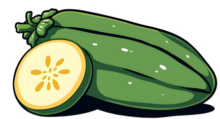 Cucumber icon, Cucumber vector, Cucumber illustration, Whole cucumber, Sliced cucumber, Fresh cucumber, Green cucumber, Realistic cucumber, Cartoon cucumber, Flat cucumber icon, Minimal cucumber, Cucu