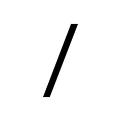Forward slash / or solidus