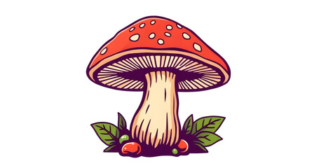 Mushroom icon, Mushroom vector, Mushroom illustration, Forest mushroom, Wild mushroom, Edible mushroom, Cartoon mushroom, Realistic mushroom, Mushroom clipart, Toadstool icon, Red mushroom, White mush