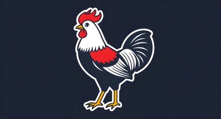 Rooster icon, Rooster vector, Rooster illustration, Colorful rooster, Farm bird, Rooster silhouette, Rooster outline, Rooster clipart, Crowing rooster, Rooster on fence, Rooster head, Chicken rooster,