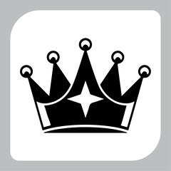 Royal Crown Icon Set with Family and Love Symbols