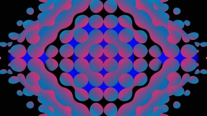 Music visualizer background loop,NFT abstract art wallpaper,Modern digital mandala animation,Digital Art with Abstract Geometric Shapes in Symmetry Pattern in Neon Color-Psychedelic Abstract Geometric - Powered by Adobe