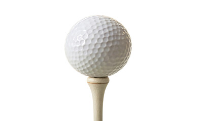golf ball isolated on white transparent 