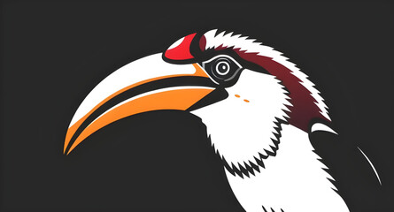 Toucan icon, Toucan vector, Tropical bird, Exotic bird icon, Colorful toucan, Bird with big beak, Jungle bird, Rainforest bird, Toucan silhouette, Toucan outline, Cartoon toucan, Cute toucan icon, Tou