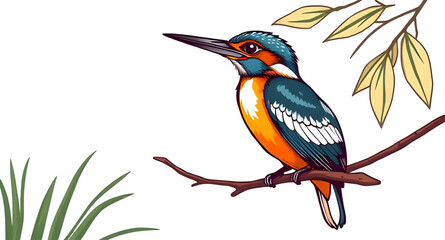 Kingfisher icon, Kingfisher vector, Bird icon, Colorful bird, Exotic bird, River bird, Kingfisher perched, Kingfisher flying, Kingfisher silhouette, Kingfisher outline, Blue kingfisher, Vibrant bird i