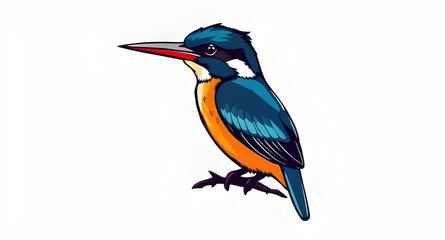 Kingfisher icon, Kingfisher vector, Bird icon, Colorful bird, Exotic bird, River bird, Kingfisher perched, Kingfisher flying, Kingfisher silhouette, Kingfisher outline, Blue kingfisher, Vibrant bird i