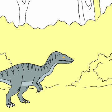 tyrannosaurus dinosaur vector illustration