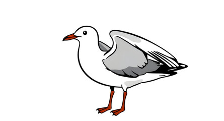 Seagull icon, Seagull vector, Bird icon, Sea bird icon, Flying seagull, Coastal bird, Ocean bird, Beach bird icon, Seagull silhouette, Seagull outline, Flat seagull icon, Minimal seagull icon, Seagull