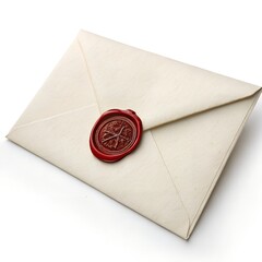 Vintage Letter with Red Wax Seal