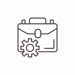 briefcase tools work icon sign vector