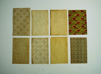 collection of decorative papers in various art nouveau design.
