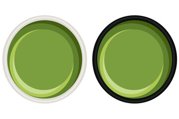 抹茶のイメージイラスト素材　ベクター