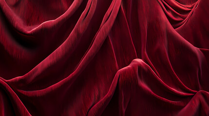 Obraz premium Crimson Draped Fabric Texture isolated on transparent background