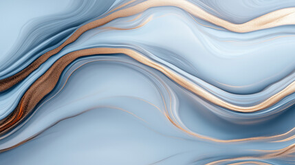 Naklejka premium Beautiful abstract swirls of blue and gold create an elegant design for modern decor or artistic projects